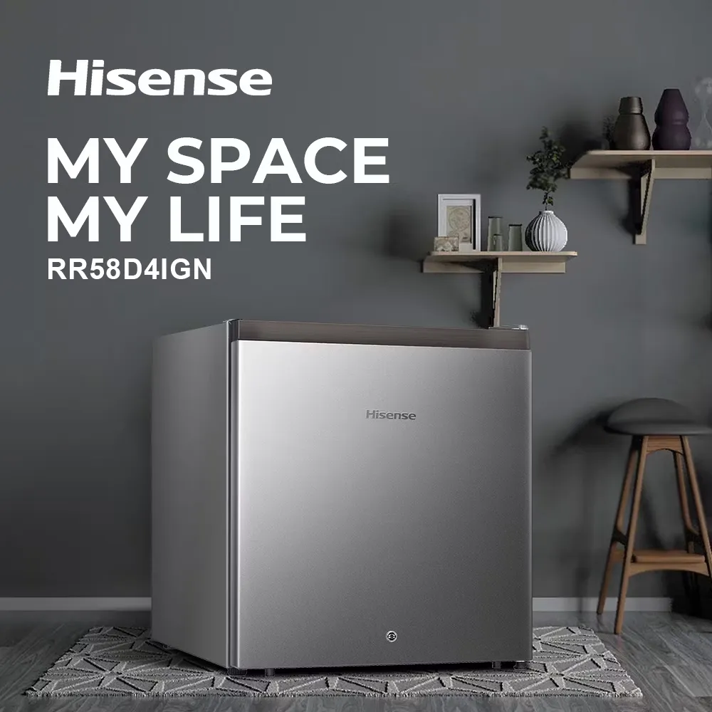 Ori Hisense Mini Bar Refrigerator (Refrigerator) Portable refrigerator capacity 42L RR58D4IGN
